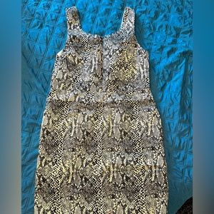 Michael Kors Faux Snake Hide Mini Tank Dress - Size 8 - New With Tags